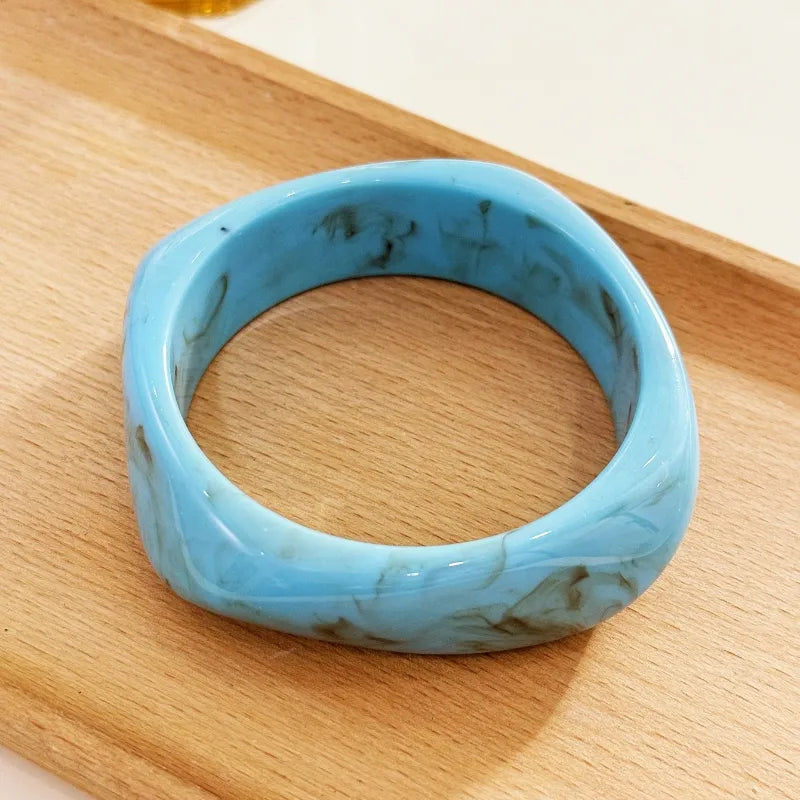 Blue Resin Bangle