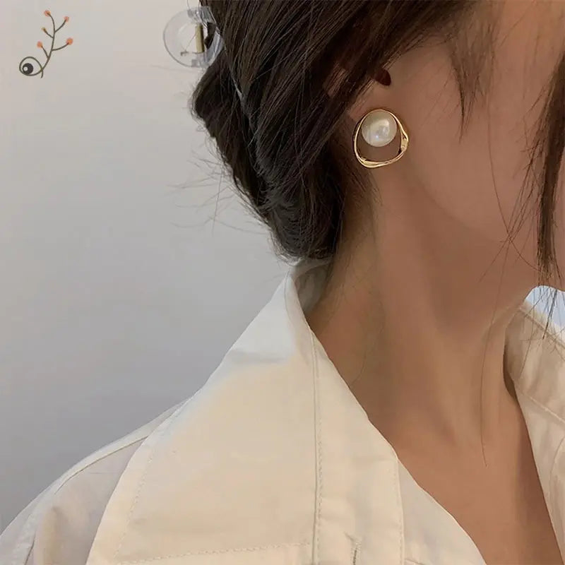 Coming Soon - Gold Pearl Stud Earrings