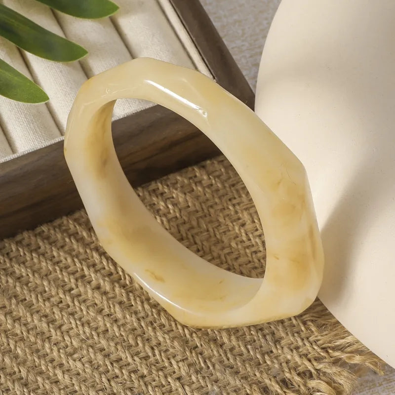 Beige Resin Bangle