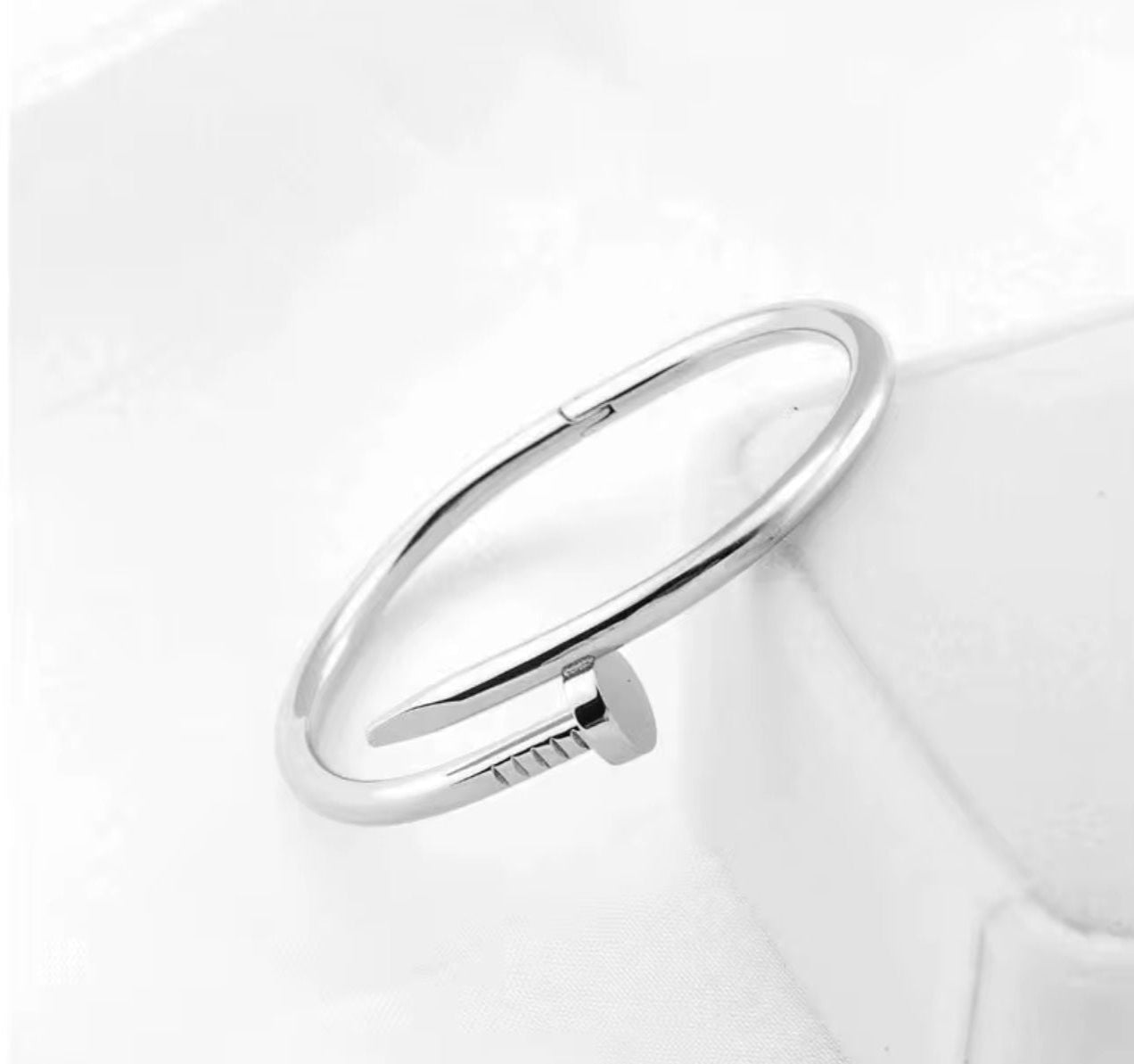 Silver Nail Bracelet