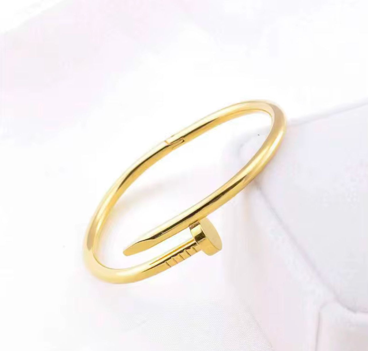 Gold Nail Bracelet