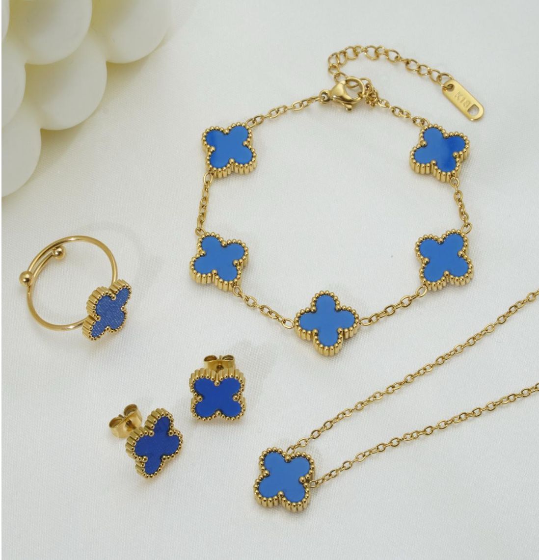 Blue Clover Jewellery Set