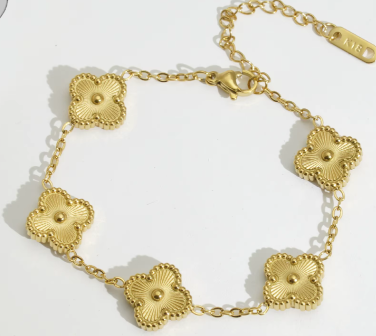 Gold Clover Bracelet