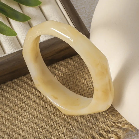 Beige Resin Bangle