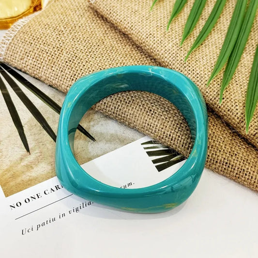 Blue-Green Resin Bangle